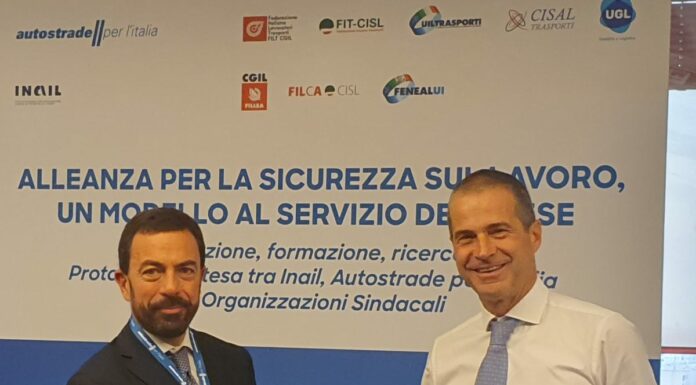 Intesa Autostrade per l’Italia-Inail per la sicurezza nei cantieri