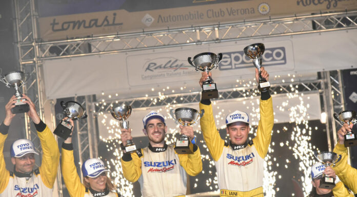 Rally Due Valli, bis per Iani-Puliani su Swift Sport Hybrid