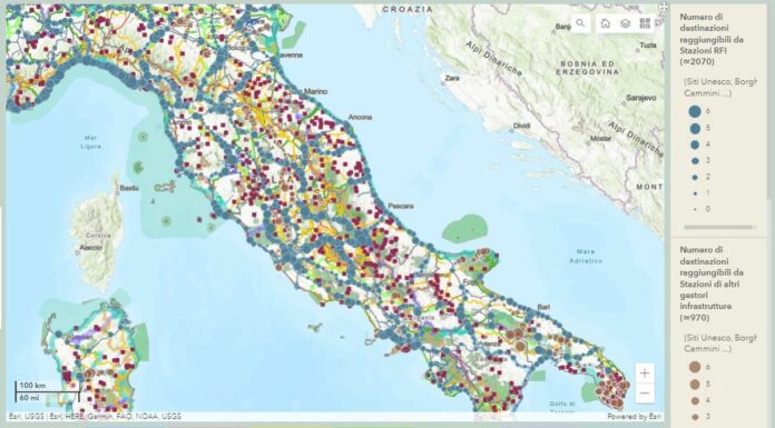 On line l’Atlante della Mobilità Dolce di Rfi e Amodo