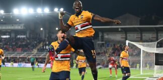 Prima gioia Samp, Colley stende la Cremonese allo Zini