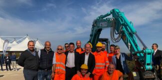 Presidente Zaia posa prima pietra della rotatoria di Vallio di Roncade