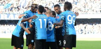 Napoli scatenato, tripletta Osimhen e 4-0 al Sassuolo