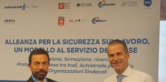 Protocollo Inail-Autostrade per la sicurezza nei cantieri stradali