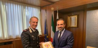 Presidente Pais riceve comandante provinciale Carabinieri Cagliari