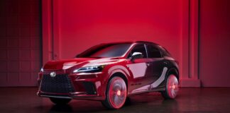 Lo stilista Harris Reed crea i cerchi “Ruby Red” del nuovo Lexus RX