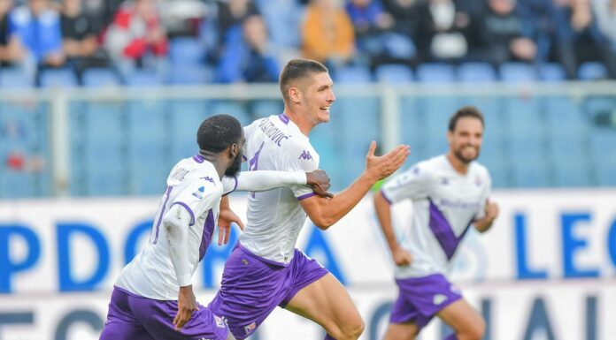La Fiorentina vince 2-0 al Ferraris contro la Sampdoria