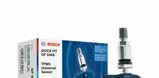 Bosch Quick Fit, solo 4 sensori di pressione per pneumatici universali