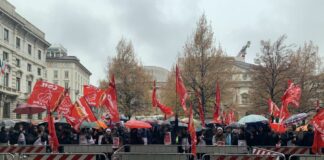 Milano, Protesta lavoratori dell’accoglienza di musei e biblioteche