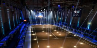 Alle Nitto Atp Finals di Torino un campo da tennis in caffè di scarto