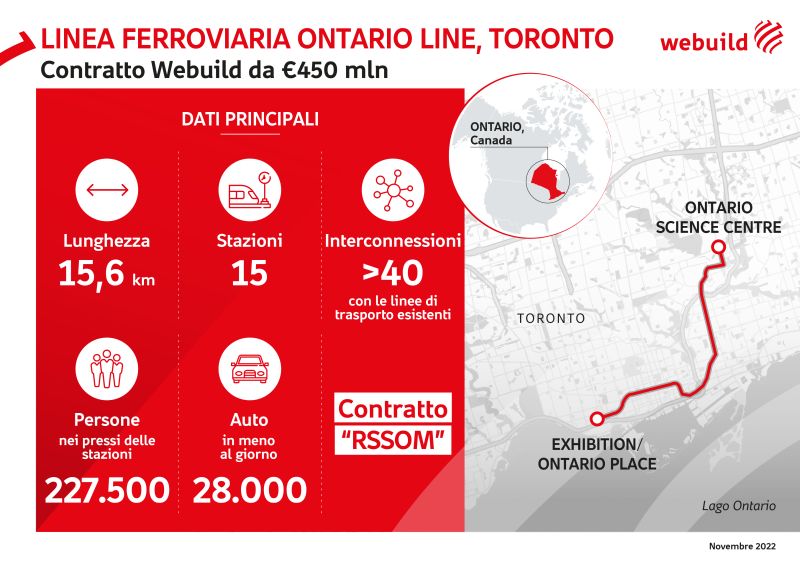 Webuild si rafforza in Canada con progetto su mobilità sostenibile Webuild si rafforza in Canada con progetto su mobilità sostenibile