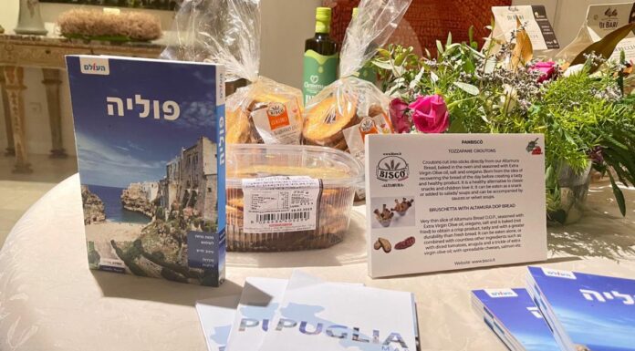 La Puglia racconta le proprie eccellenze a Tel Aviv e rafforza i suoi rapporti con Israele