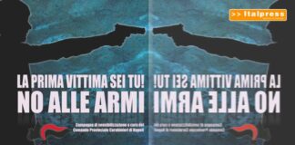 “La prima vittima sei tu. No alle armi”, la campagna dei carabinieri a Napoli