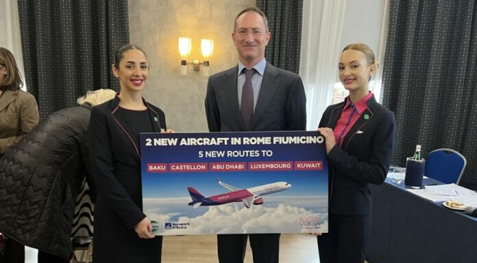 Wizz Air, cinque nuove rotte da Roma Fiumicino