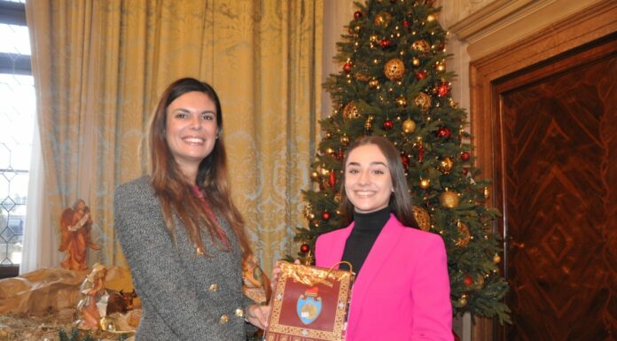 La presidente del Consiglio Damiano riceve la ballerina Valentina Stefani