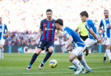 L’Espanyol ferma il Barça nel derby, aggancio Real