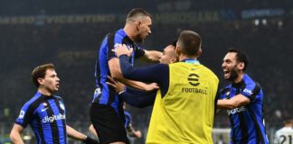 L’Inter batte 1-0 il Napoli, decide Dzeko di testa