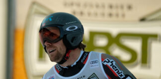 Kilde davanti a Odermatt e Casse nella discesa di Wengen