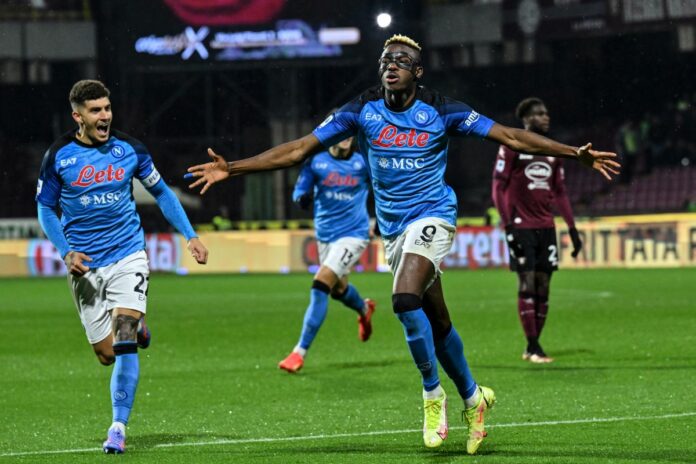 Salernitana-Napoli serie A