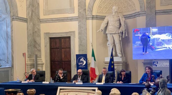 60 reperti archeologici tornano in Italia dagli Stati Uniti