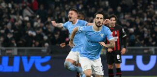 Poker Lazio all’Olimpico, Milan battuto 4-0