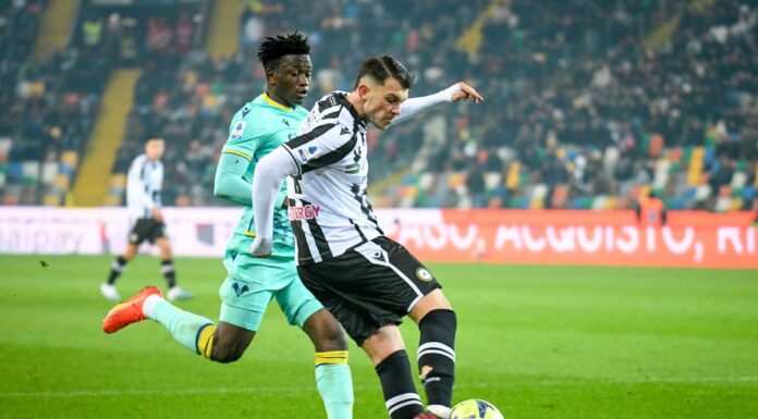 Si chiude sull’1-1 il posticipo fra Udinese e Verona