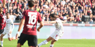 Il Milan vince 2-1 a Salerno con i gol di Leao e Tonali