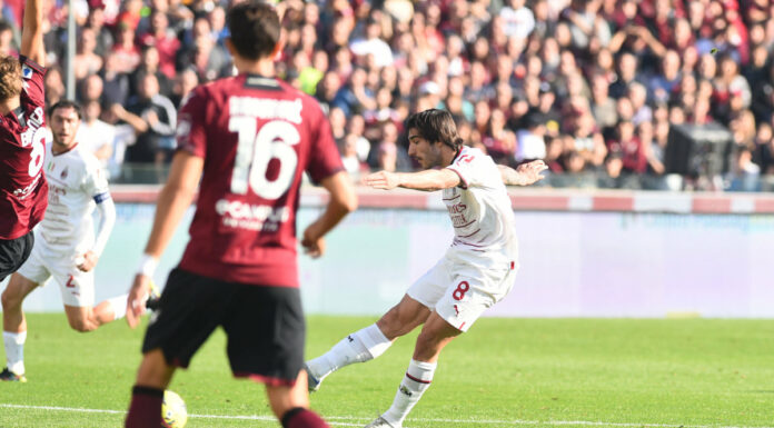 Il Milan vince 2-1 a Salerno con i gol di Leao e Tonali