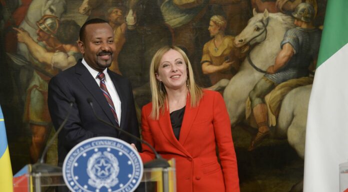 Italia-Etiopia, Meloni “Rafforzare legame con un partenariato paritario”