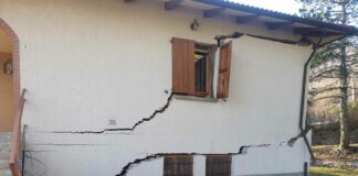 Frana a Villa Sasso Nero nel comune di Monterenzio, evacuate 18 persone