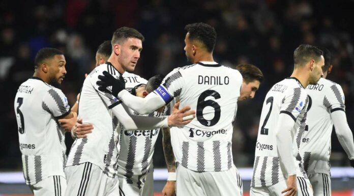 Tris della Juve a Salerno, doppietta di Vlahovic