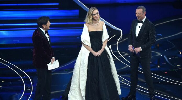 Sanremo al via con Mattarella, Benigni, Ferragni. Blanco distrugge i fiori