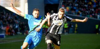 Gol e spettacolo, finisce 2-2 tra Udinese e Sassuolo