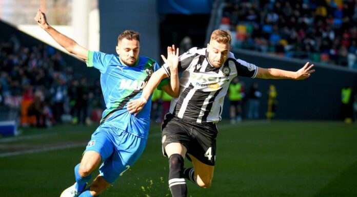 Gol e spettacolo, finisce 2-2 tra Udinese e Sassuolo