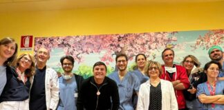 Javier Zanetti visita Cardiochirurgia pediatrica al Policlinico San Donato