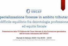 Specializzazione forense in ambito tributario, seminario Uncat a Palermo