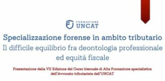Specializzazione forense in ambito tributario, seminario Uncat a Palermo