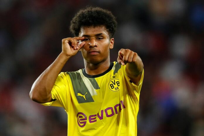 Karim Adeyemi (Borussia Dortmund, 27) Sevilla FC gegen Borussia Dortmund, Fussball, Champions League, Gruppenphase, 3. S