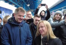 Meloni arriva a Kiev “Giusto e necessario essere qui”