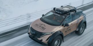 Nissan, versione speciale Ariya e-4Orce Pole to Pole