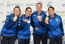 Nel fioretto in Egitto azzurre d’oro e azzurri d’argento