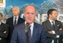 Milano-Cortina, Zaia “Per opere siamo sul pezzo e sui termini previsti”