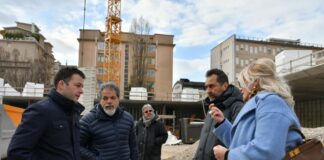 Soprallugo assessori Zaccariotto e Venturini al cantiere di Villa Erizzo