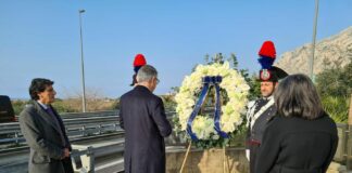 Il Presidente del Consiglio di Stato rende omaggio a Falcone e Borsellino