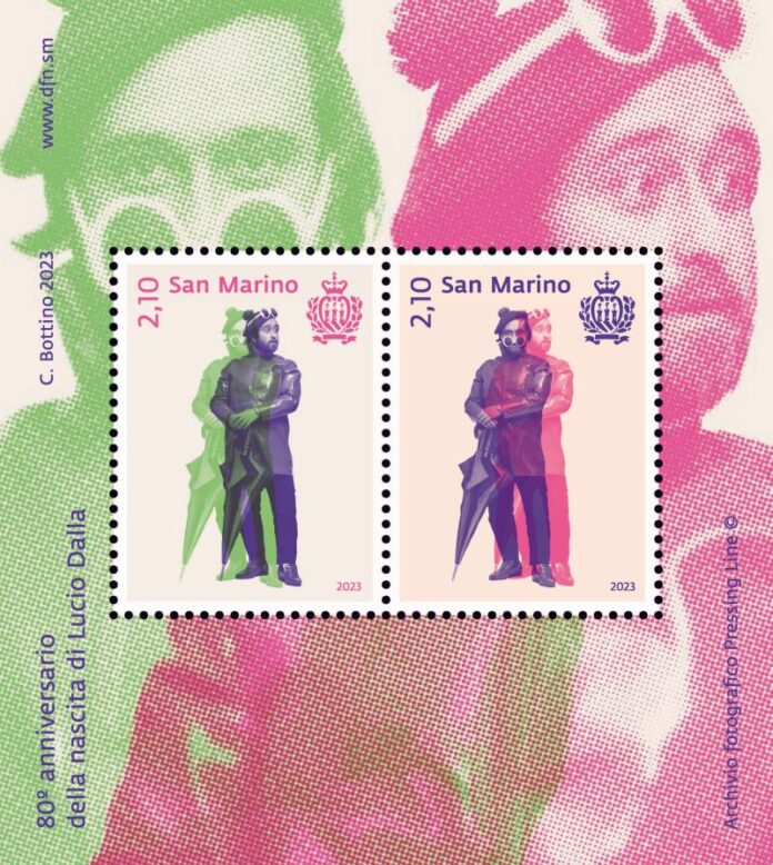 poste San Marino Lucio Dalla