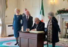 Vella in Irlanda incontra il presidente Higgins