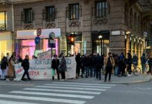 Cospito, presidio anarchico davanti a sede Fdi di Milano