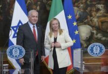 Meloni “Pieno sostegno a ogni iniziativa per dialogo Israele-Palestina”