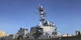 Malta, la nave americana Uss Nitze attracca nel porto di La Valletta