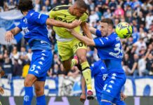 L’Udinese torna a vincere, Becao manda l’Empoli ko