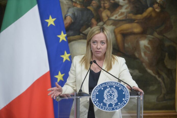 Palazzo Chigi , la Presidente del Consiglio dei Ministri incontra il Primo Ministro di Israele